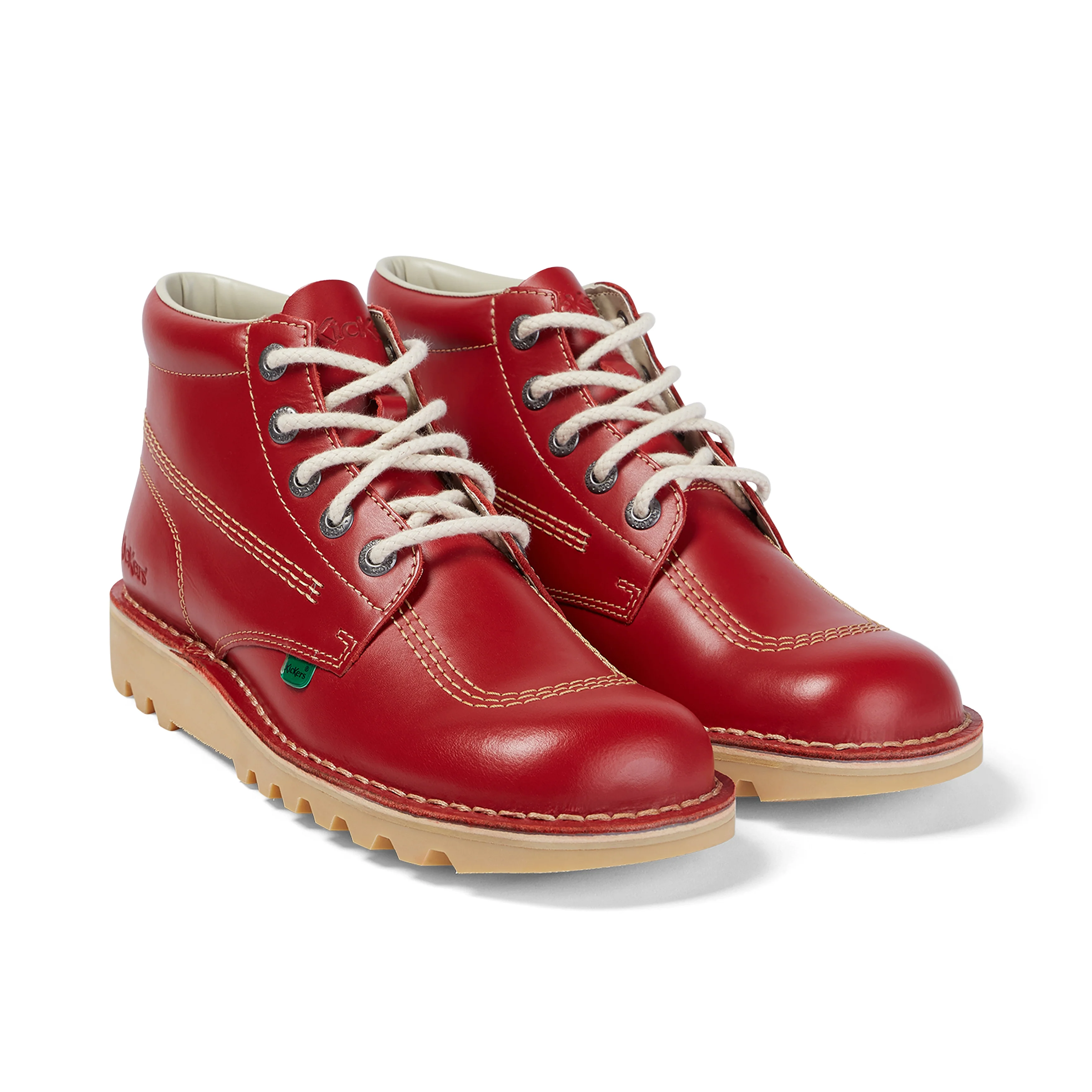Adult Mens Kick Hi Leather Red - Image 3