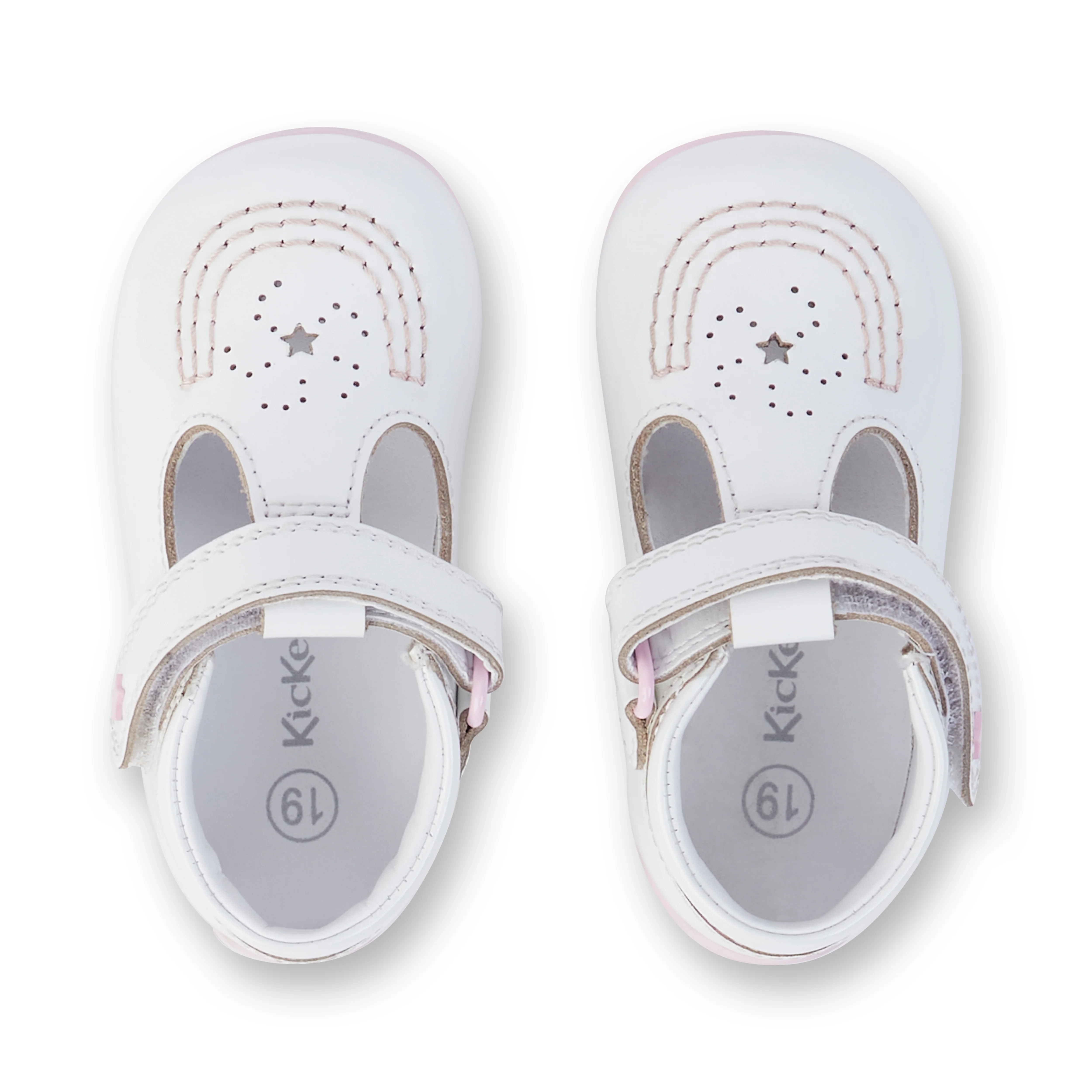 Babies Kick T Galactic Patent Leather White/Pink - Image 4